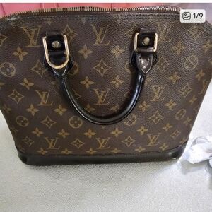 Louis Vuitton Monogram Top-Handle Satchel - Brown & Gold